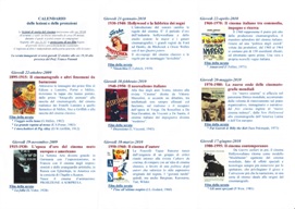 Calendario delle lezioni e delle proiezioni 2009-2010